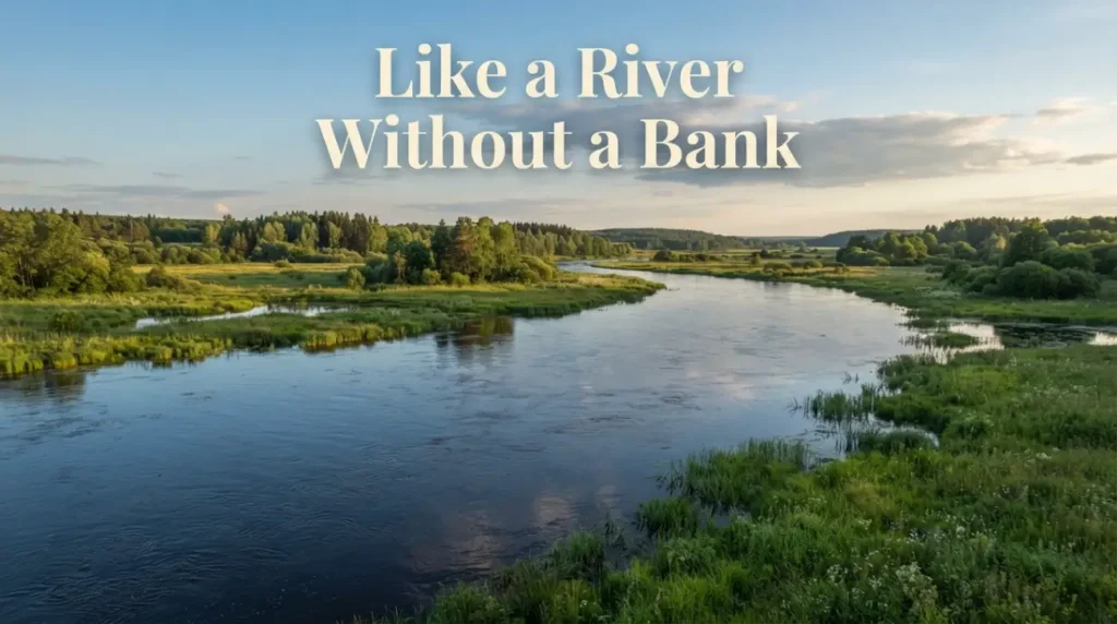 Like a river without a bank