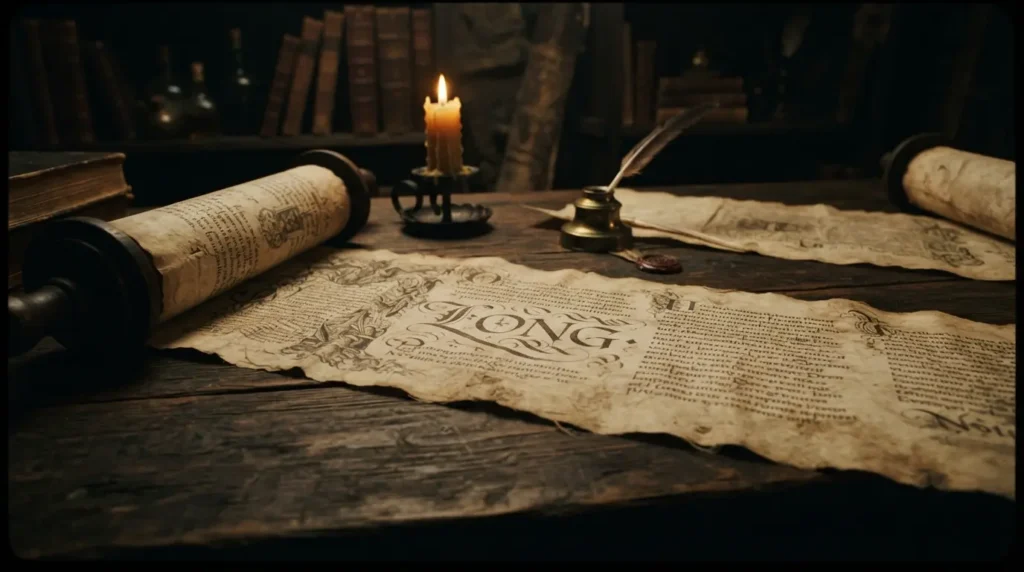 Like a scroll that never ends