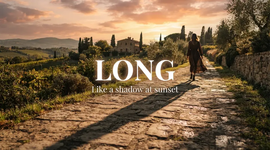 Like a shadow at sunset