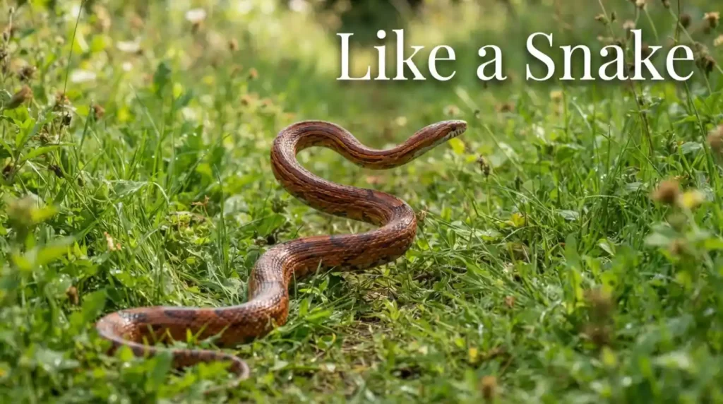  Like a snake