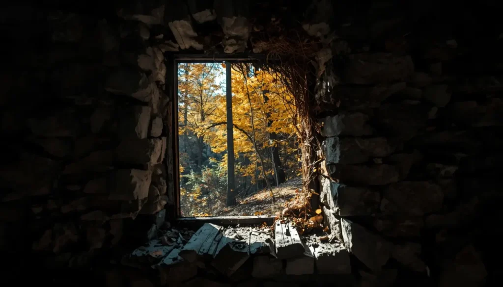Like a window revealing a hidden room