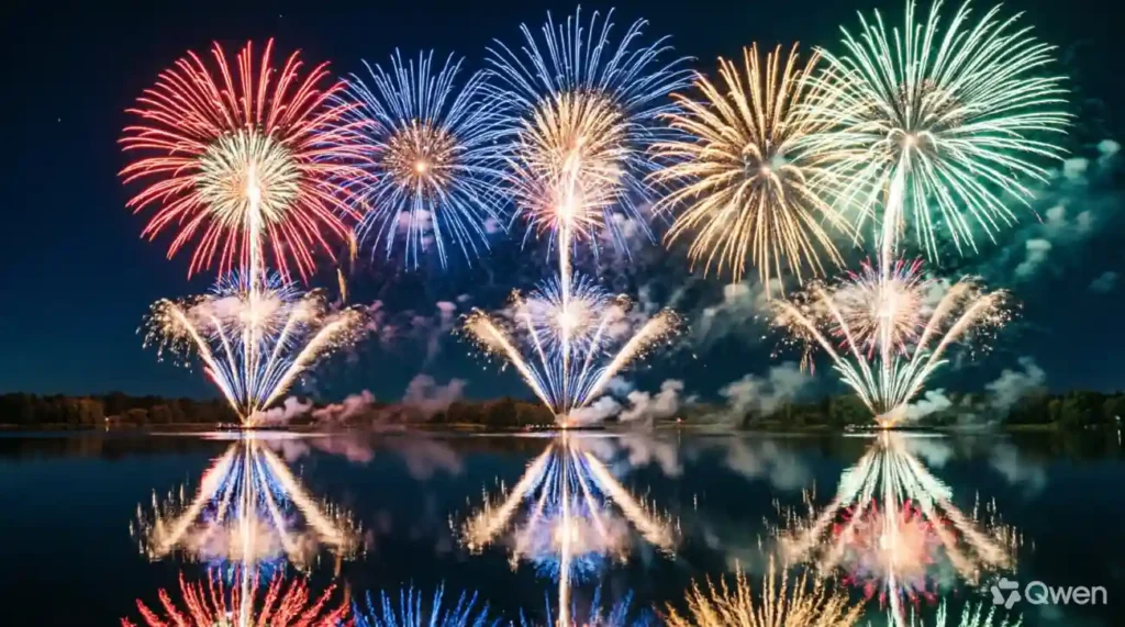 Like fireworks in the sky