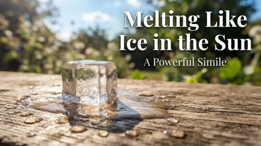 Melting like ice in the sun
