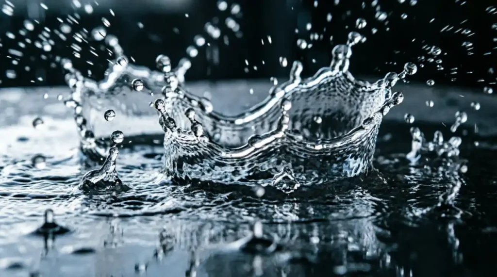 Rain crashed like ocean waves