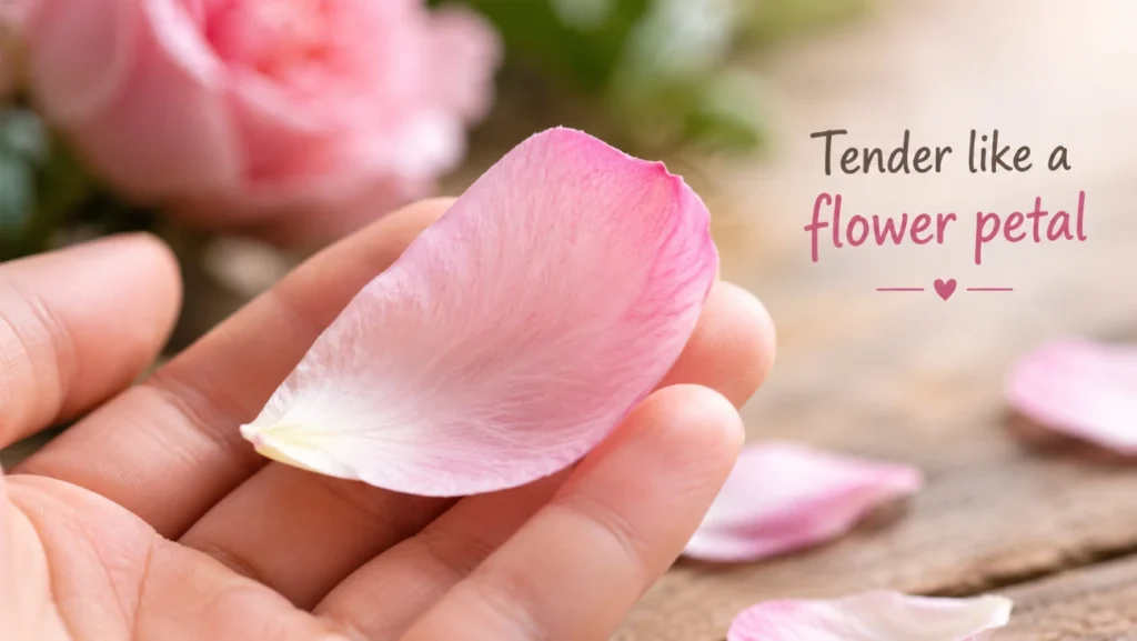 Tender like a flower petal