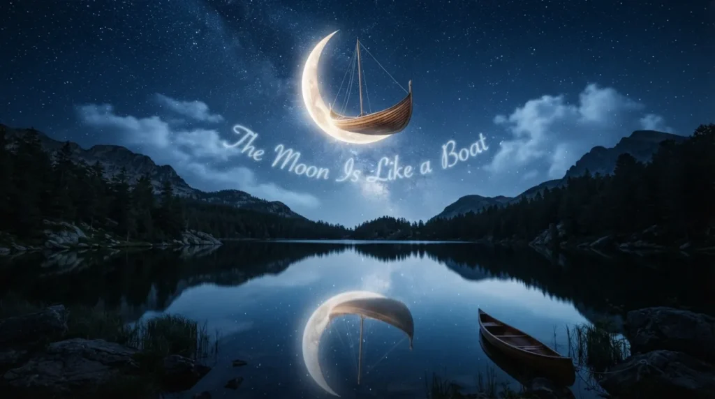 The Moon Is Like a Boat