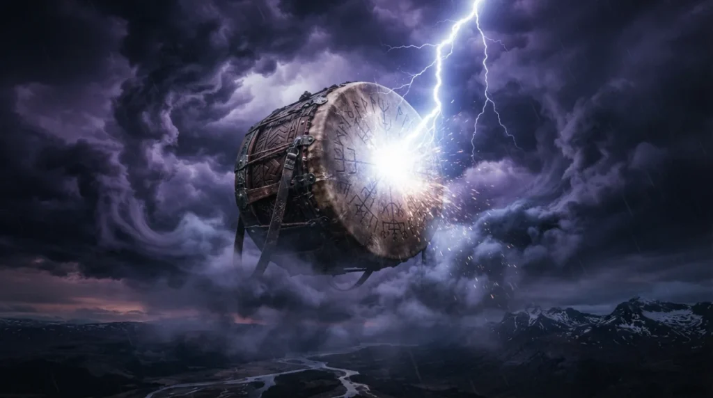 Thunder like a giant drum