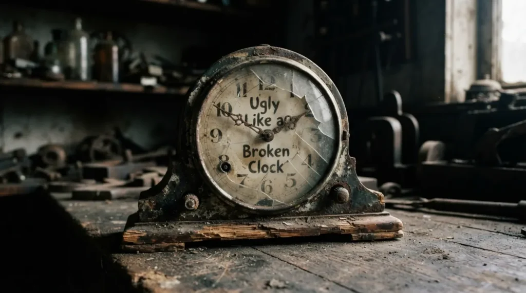 Ugly Like a Broken Clock