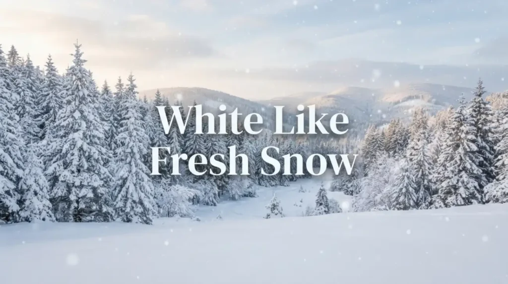 White Like Fresh Snow