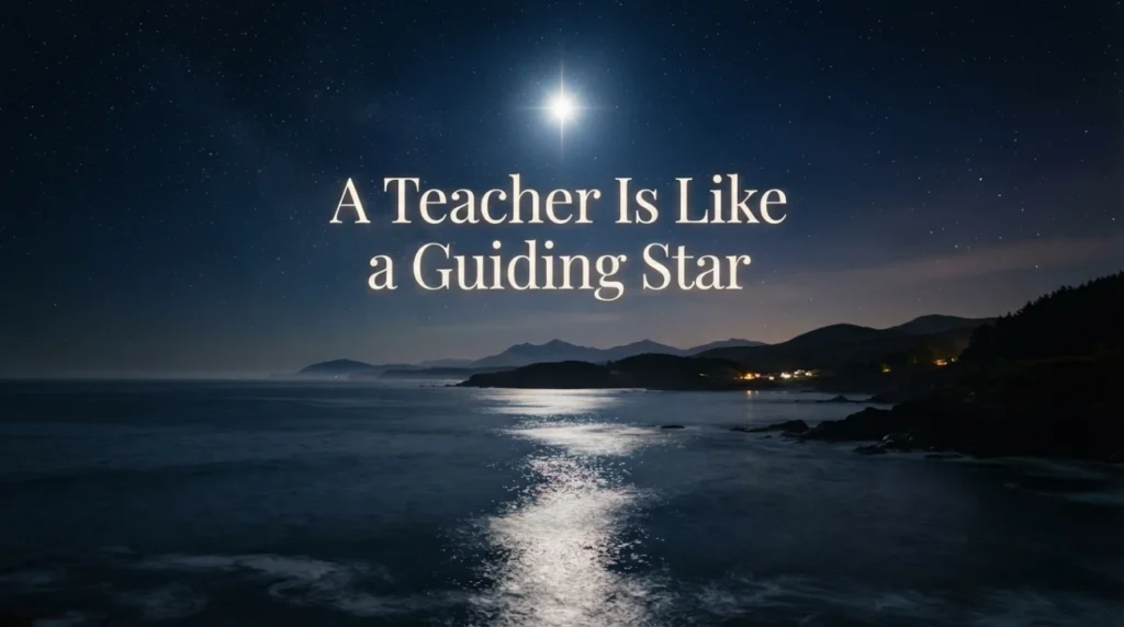 A Teacher Is Like a Guiding Star