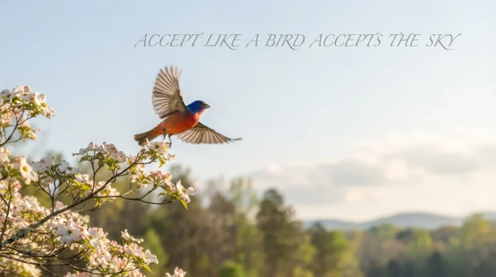 Accept Like a Bird Accepts the Sky