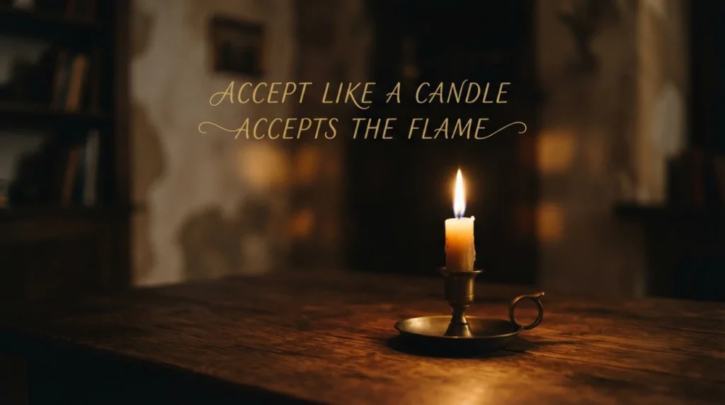 Accept Like a Candle Accepts the Flame