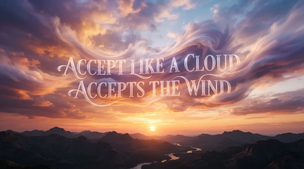 Accept Like a Cloud Accepts the Wind