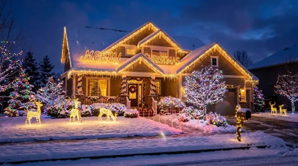 As bright as Christmas lights