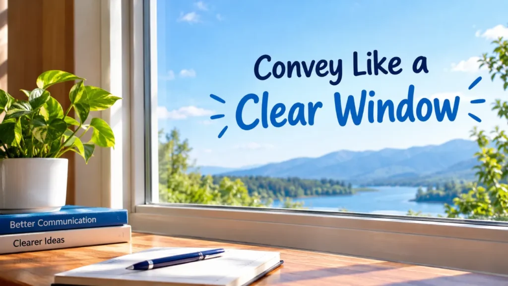 Convey Like a Clear Window