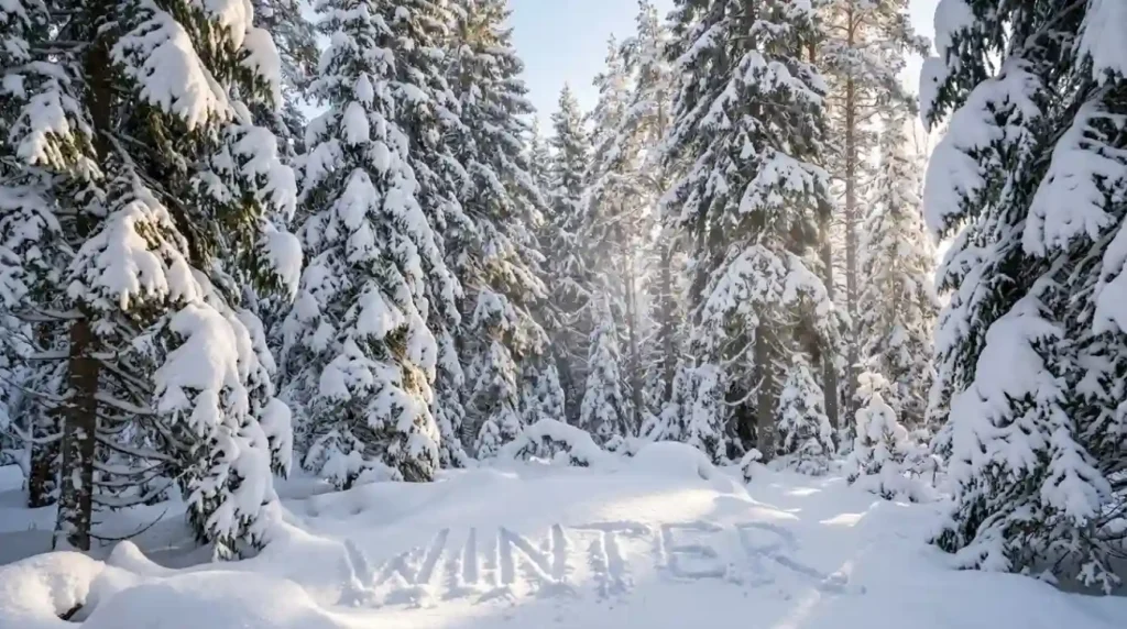  Like a forest dressed in white