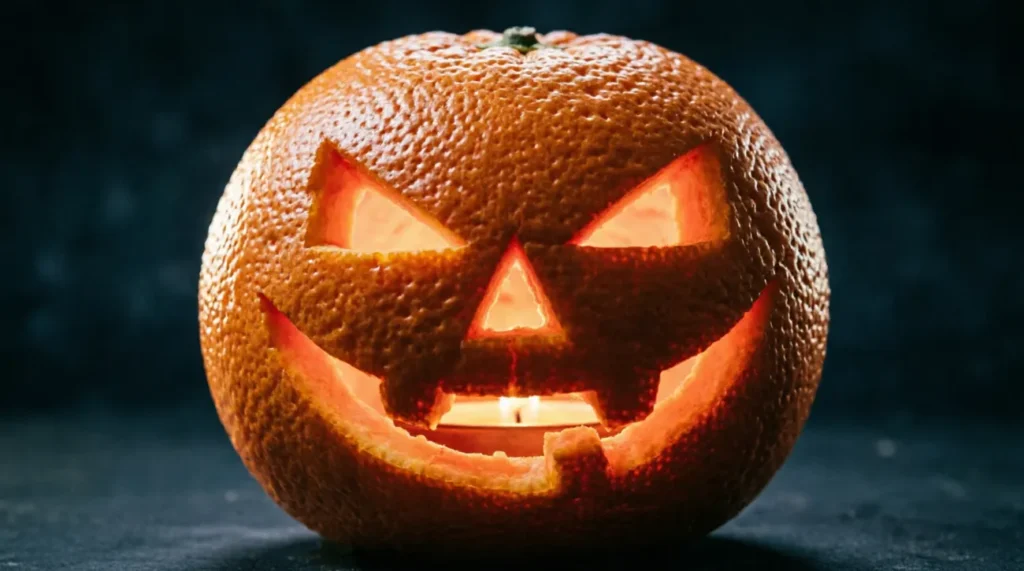 Orange as a Glowing Pumpkin