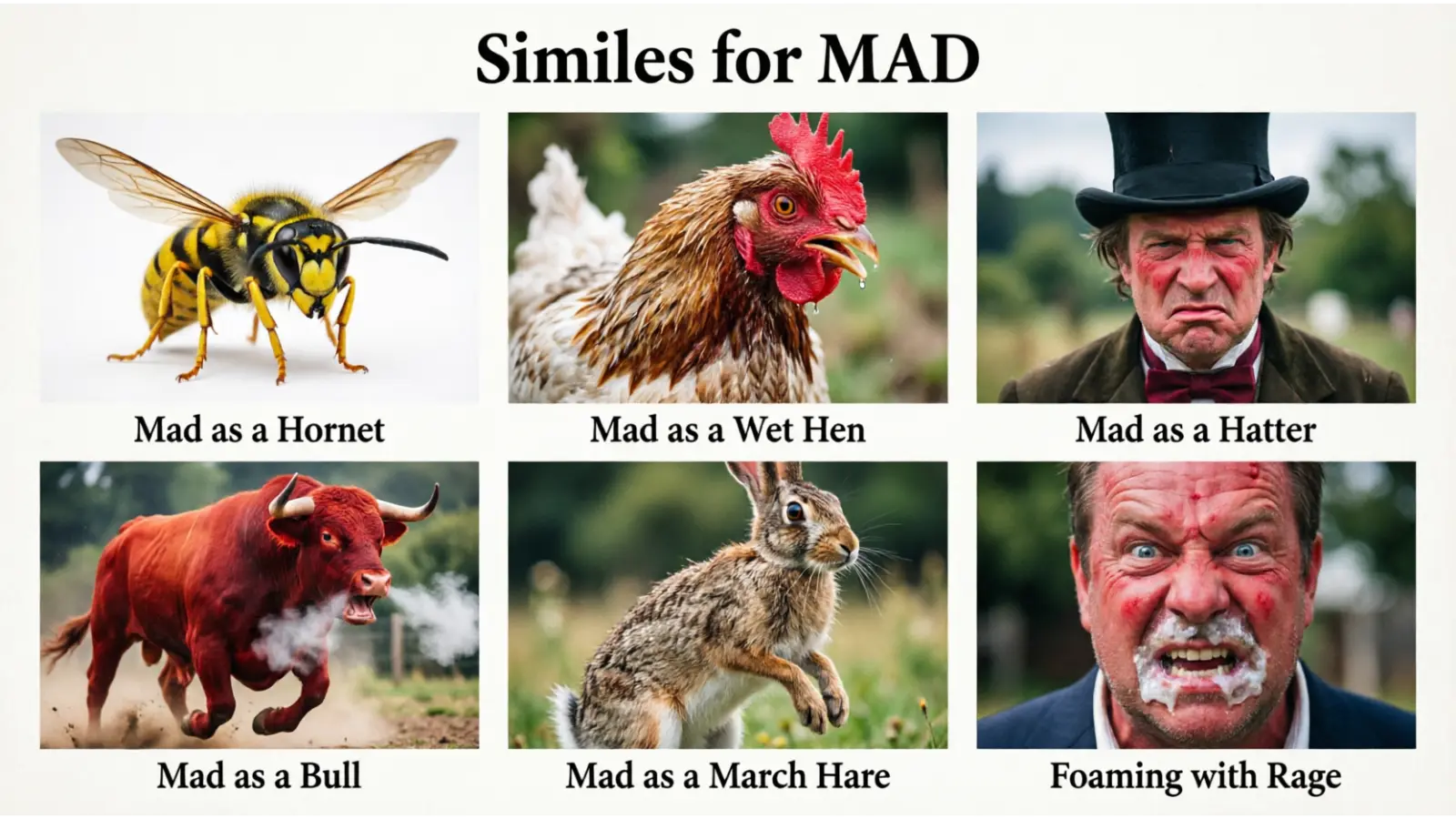 Similes for Mad