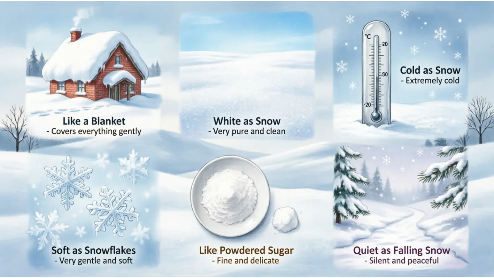 Similes for Snow