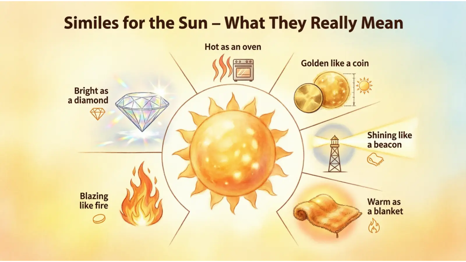 Similes for the Sun